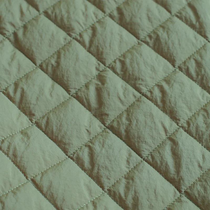 

Quilted Cotton Linen Patchwork Fabric Three Layers Cloth for Down Coat Padded Jacket Home Texture Diy Sewing Accessories Winter 150X50cm