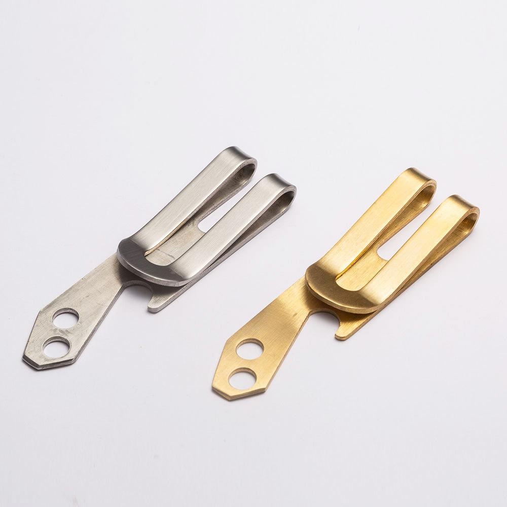 Quality Stainless Steel Metal Money Clip Fashion Brass Cash Clips Bank Card Money Holder Wallet Multifunctional Bill Steel Clamp