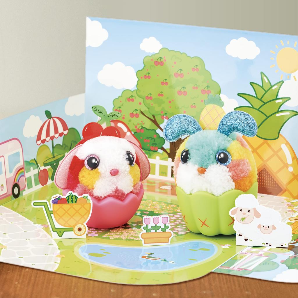 EDISON TOY Fuwamon Build and Play Walking Set, Ages 6 and Up, Build Your Own Yarn Pet from Scratch, Educational Toy, Crafts, Parent-Child Play,