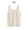 Women's Reversible 100% Cashmere Sleeveless Knit Pullover Vest