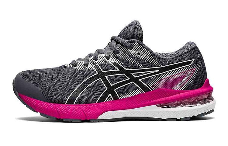Asics GT 2000 10 Удобные Низкие Детские Беговые Кроссовки Серый Фиолетовый Подростки 1014A211-020 32.5