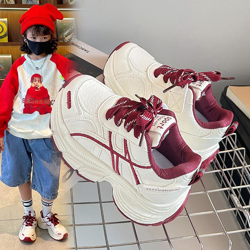 Spring and Autumn New2026Children's Sports Shoes, Lightweight and Comfortable Running Shoes for Boys, Fashionable Trendy Dad Shoes for Girls