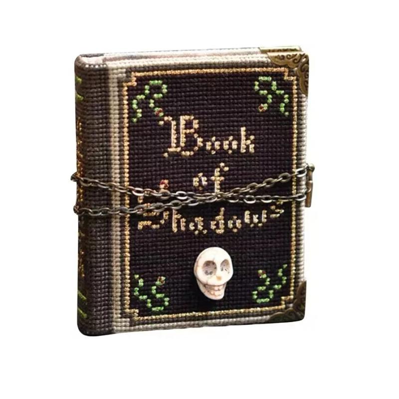 

Shadows Of Book Stitch Along Kit Mini Book Cross Stitch Unique Halloween Gift