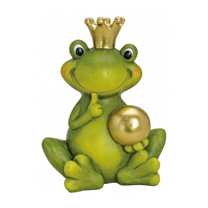 Grenouille de decoration de jardin en céramique 44 cm