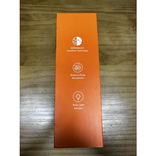 EKSA USB Headset with Noise Reduction, Built-in Microphone, Busy Light, Mute Function, and Handheld Controller for Web Conferencing, Telework, Remote