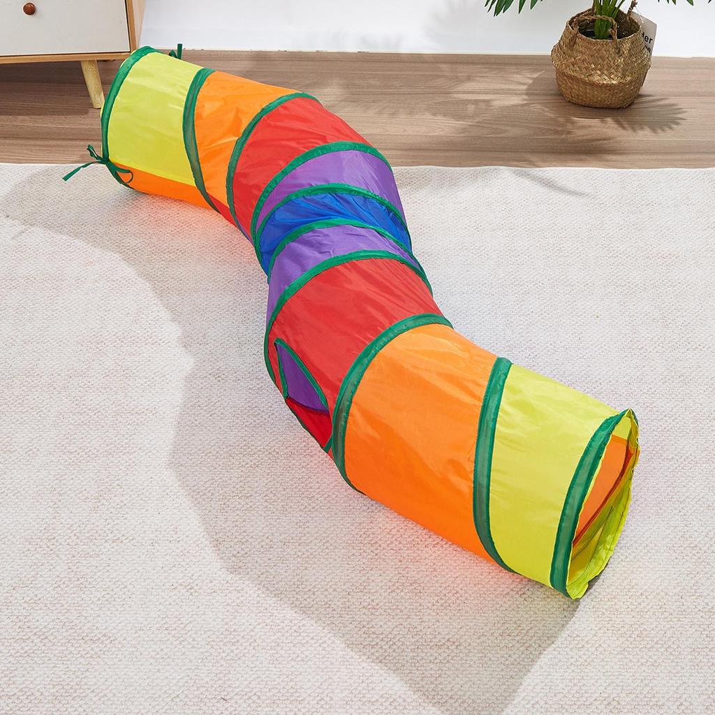 Cat Tunnels Small Cat Tunnel Foldable Tube Playground For Rabbit Dogs Bunny Small Animal Indoor Outdoor Home Activity
