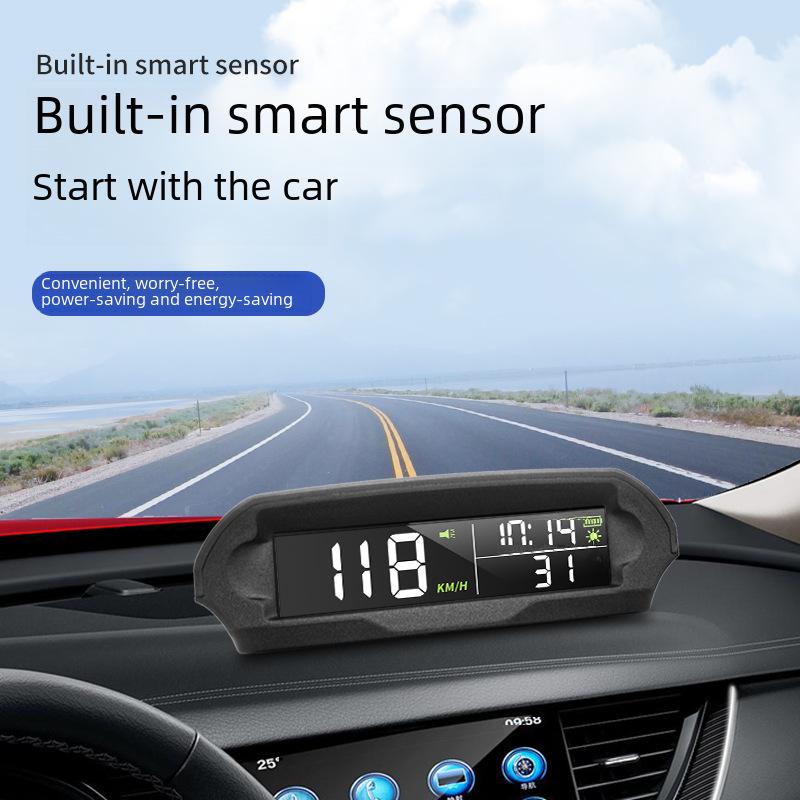 Solar GPS Auto Head-Up Display - Geschwindigkeit, Zeit & Höhe HUD