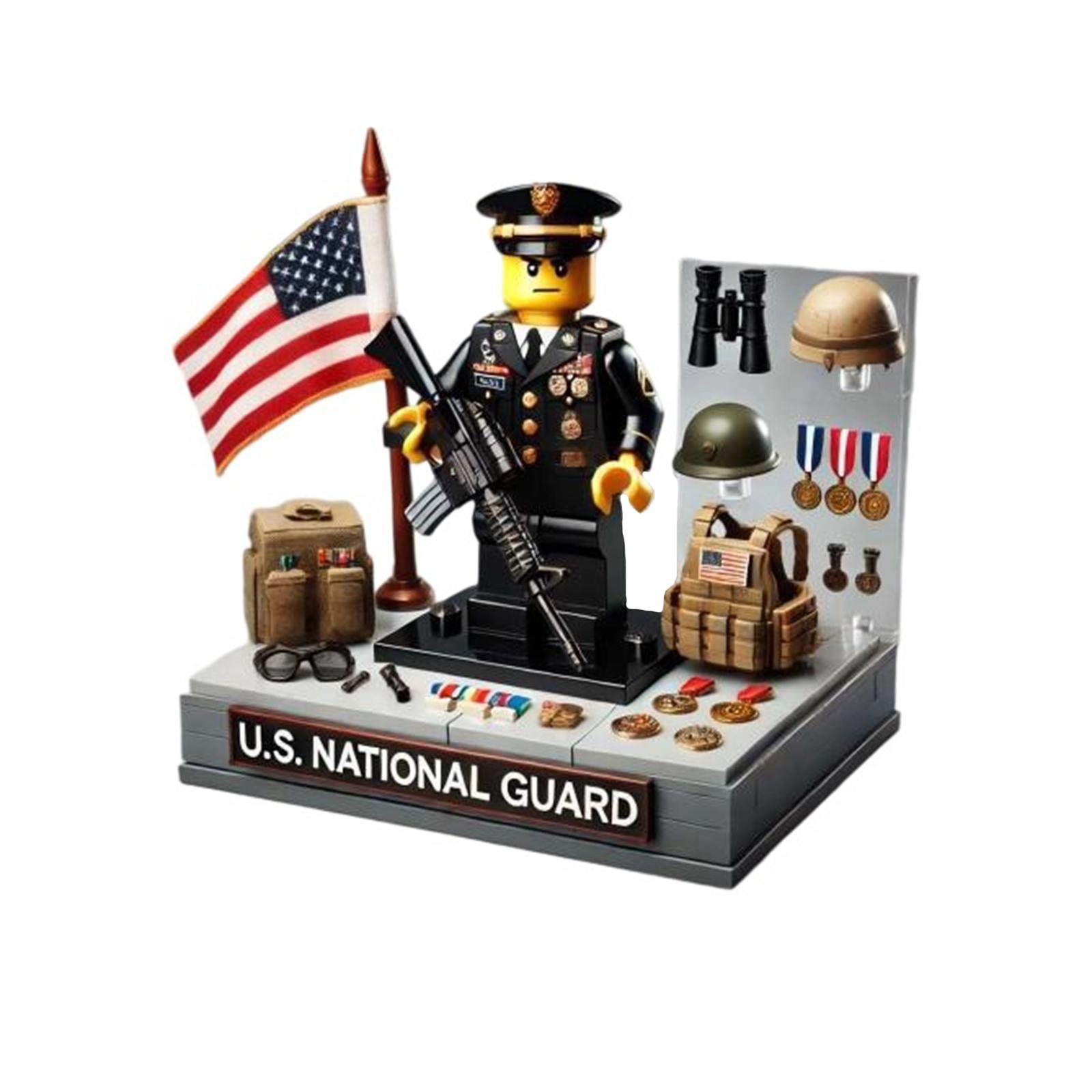 

Small Building , Military Ornaments, Puzzle Assembly Toys, Soldier Scenes, Dolls One Size