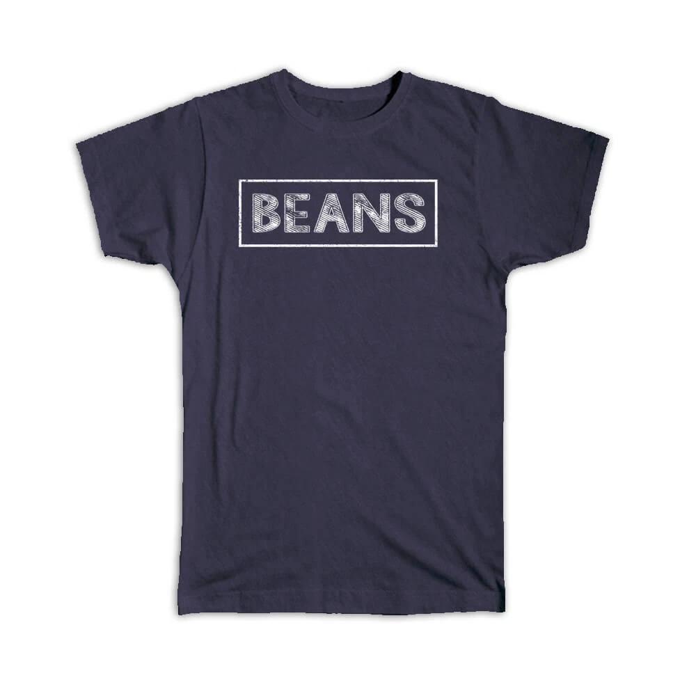 Gift T-Shirt : Beans Sign Blackboard For Bean Food Lover Kitchen Wall Decor S