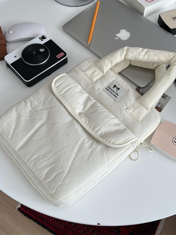Korean Style Tablet Sleeve: Fits 11-12.9" iPad Pro & 14" Laptop, Single Shoulder & Handheld