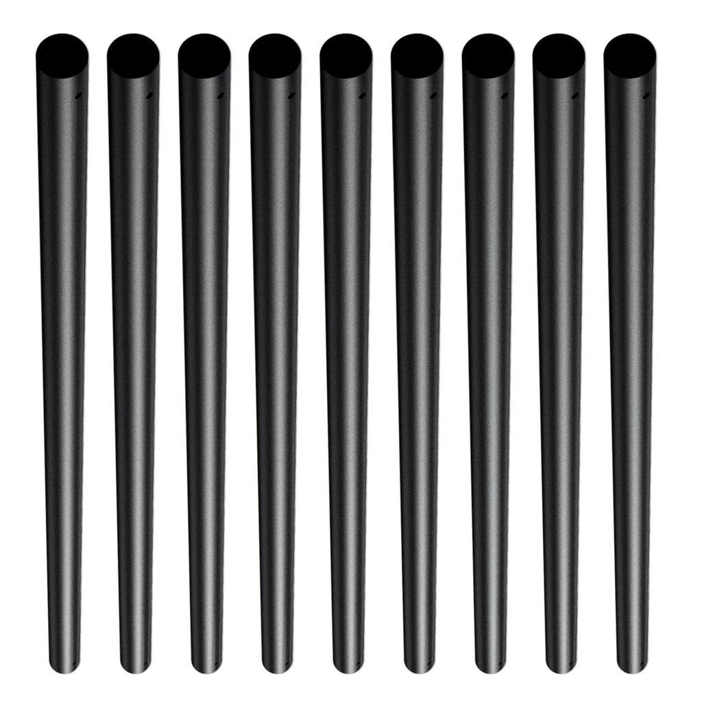 Staircase Metal Balusters, 3/4'' Round x 32'' Long Aluminum Decorative Banister Spindles, 101 Pack Deck Baluster with Screws, Classic Hollow Deck
