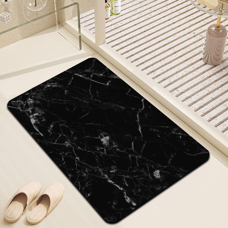 Cross-border Marble Diatom Mud Floor Mat Bathroom Absorbent Mat Entrance Door Mat Toilet Non-slip Quick-drying Foot Mat