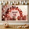 Party Decorations Sweet 16 Banner Birthday Banner For Indoor Decoration Girls Birthday Milestone Birthday