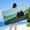 Sam Toft Art Abstract Landscape Big Microfiber Beach Towels Quick Dry Towel Sand Beach Towels Pool Towel for Travel Swim Pool