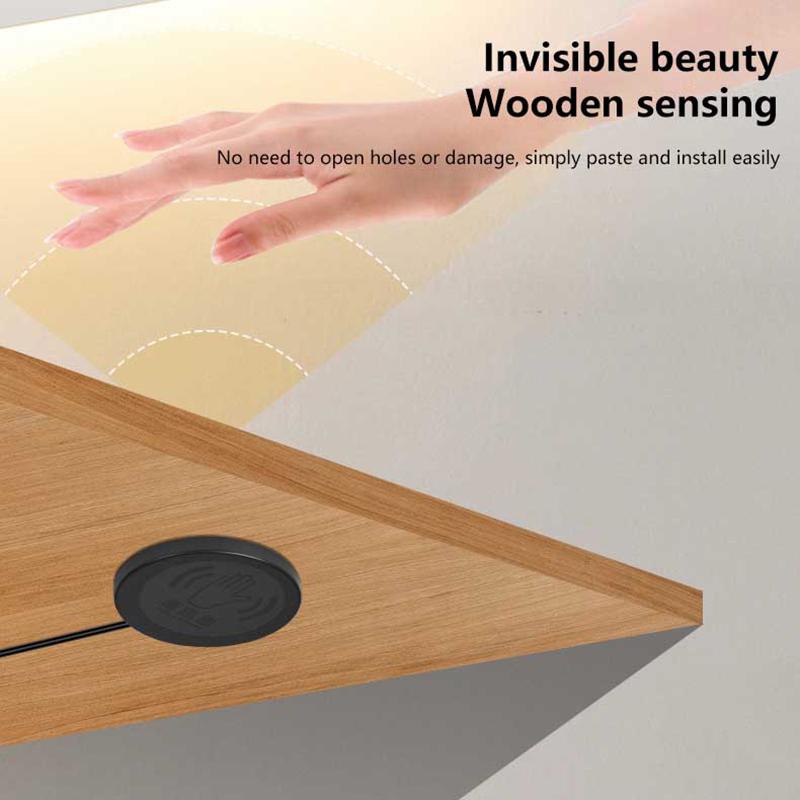 Penetrable Wooden Partition Touch Sensor Led Light Switch Hand Sweep Dimmable Touch Dimmer For Mirror Cabinet Shelf Lamp