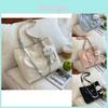 Stylish Large Capacity Student Tote Bag For Women In Trendy Street Style Available In Black Blue Pink And Cream