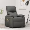 Vidaxl Armchair With Massage, Dark Gray, Fabric