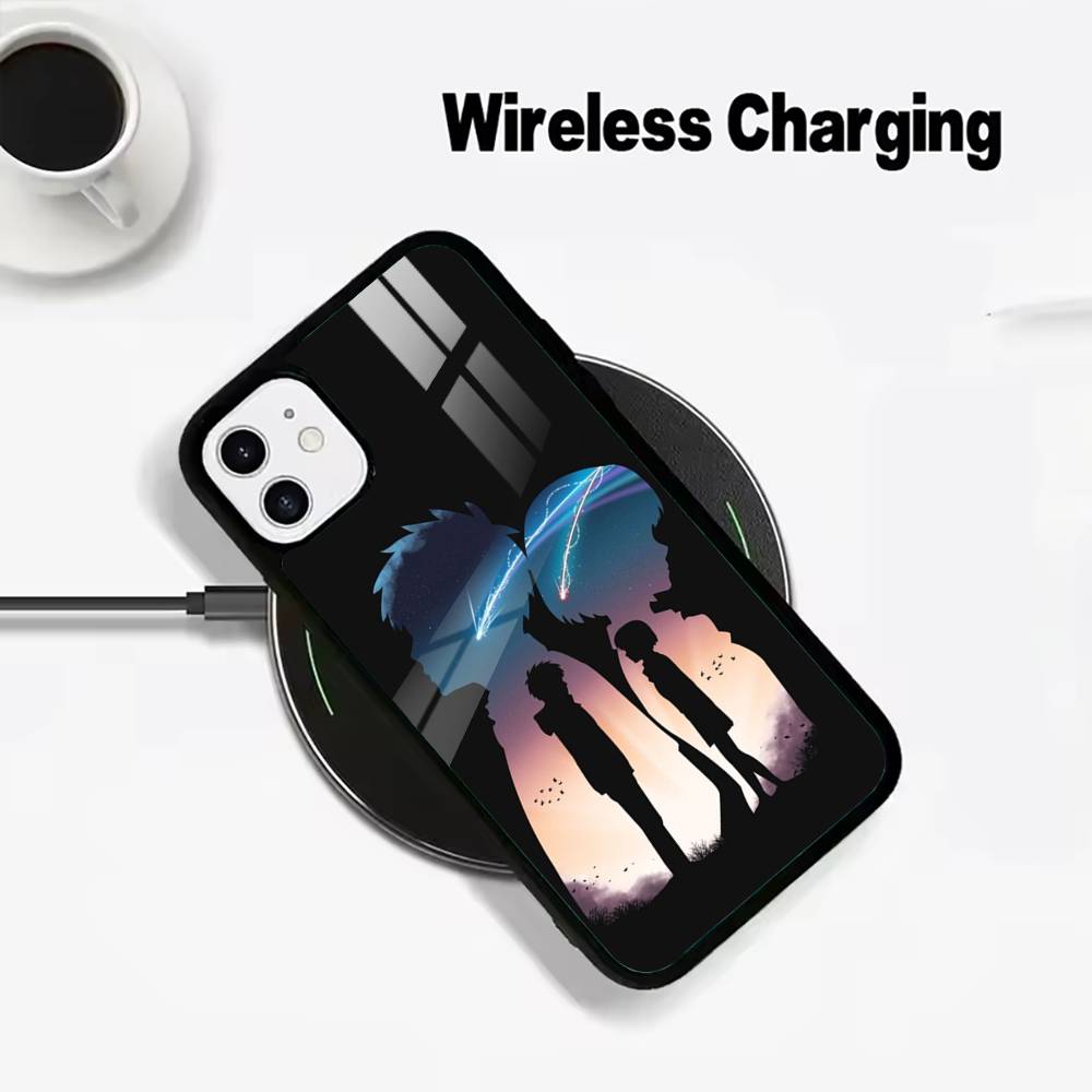 Y-N-Your- Name For IPhone17 16 15 14 13 12 11 Plus Pro Max Plus Wireless Charger Phone Case