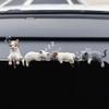 Cute Sleeping Cats Car Center Console Ornaments Navigator Screen Rearview Sleeping Kitten Ornaments Decoration Car Accessories