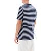 A.P.C. Striped Crew Neck Fitted Short Sleeve T-Shirt Men Tops Blue COGWT-H26343-IAK