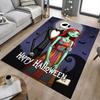 Nightmare Before Christmas Carpet For Playroom Bedroom Living Room Sofa Home Decorkids Game Area Rug Nonslip Floor Mat