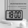 Nordic Style Colorful Clock: Simple Electronic Display with Temperature and Humidity Monitoring, Thin and Convenient Design.