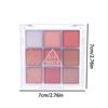 Bandeja para sombras de ojos de 9 colores, bandeja para sombras de ojos para principiantes, bandeja para sombras de ojos, accesorios cosméticos para mujeres