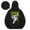 Kan6312 Khzb0110 Street Fleece Zip-Up Hoodie Black