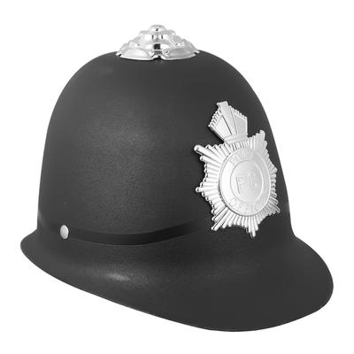 Chapeau de Police Noir Accessoire Décoratif de Tête Halloween Cosplay Fête Et Casquettes