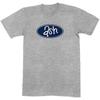 Herren Asche Retro Logo Slim Fit T-Shirt X-Large Grau