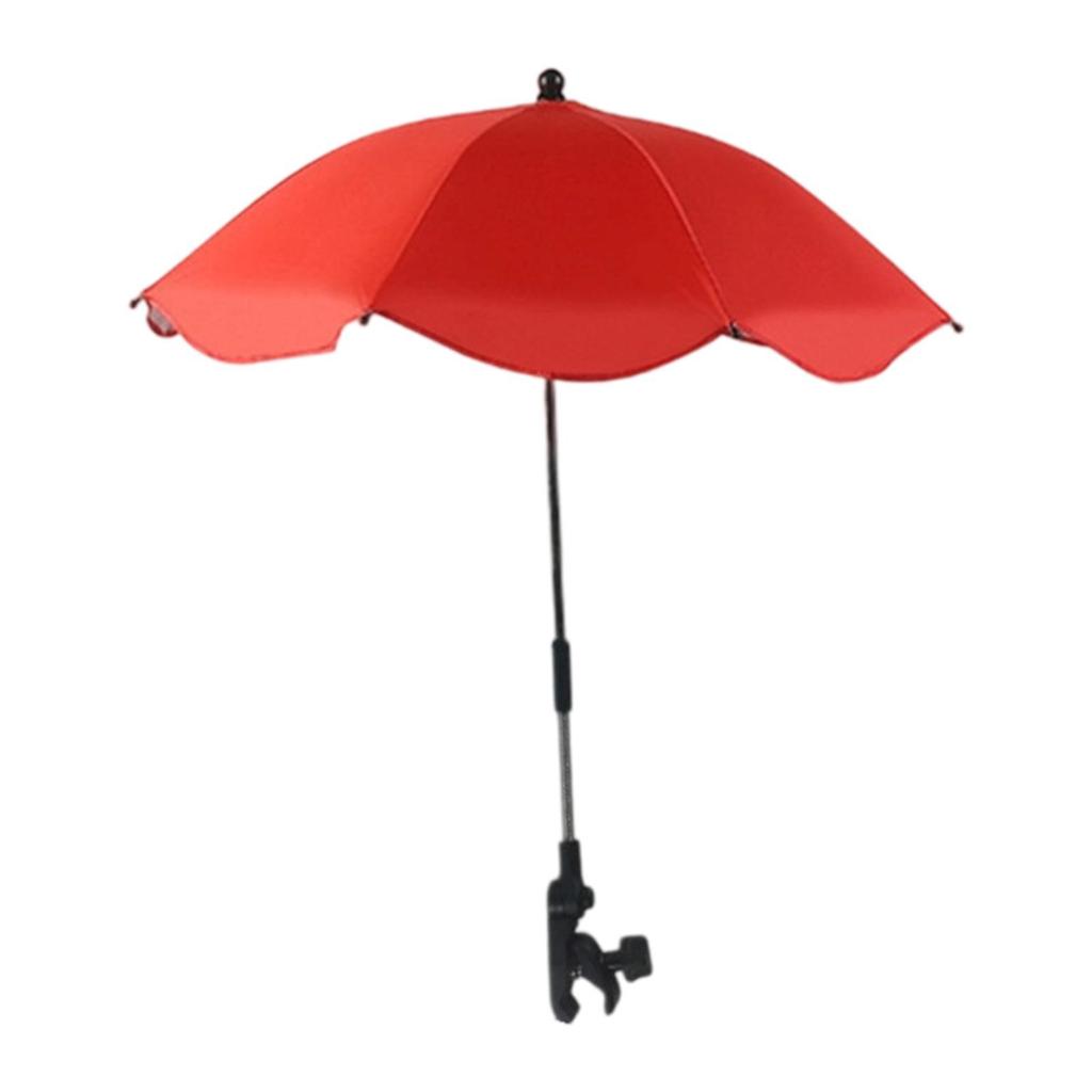 Beach Chair Umbrella with Adjustable Clamp Flexible for Garden Pool Backyard
