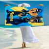 Custom Name Ultra-Soft Beach Towel with Sheriff Labrador Theme,Ideal for Pool - Camping, Diving - Perfect Travel Essential, Vibrant Beach Towel.