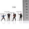 4Pcs Miniature Rock Climbing Figures People :64 Resin Scene Accessories Climbers Men for