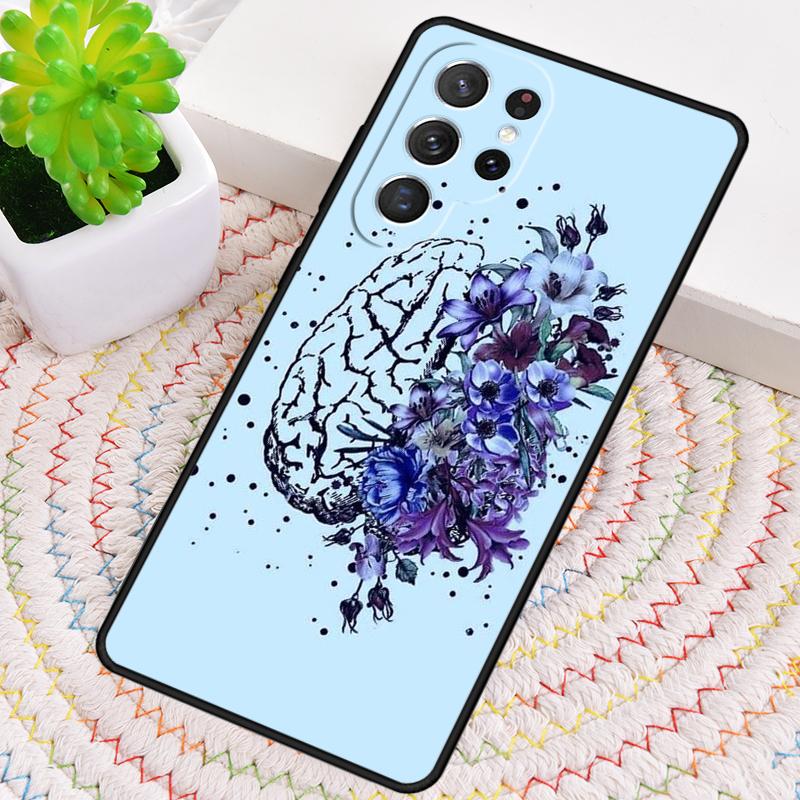 Human Organs Brain Soft Silicone Phone Case For Samsung Galaxy Note 10 Pro S26 S25 S24 S23 S22 S21 Plus S25Ultra Capa Cover