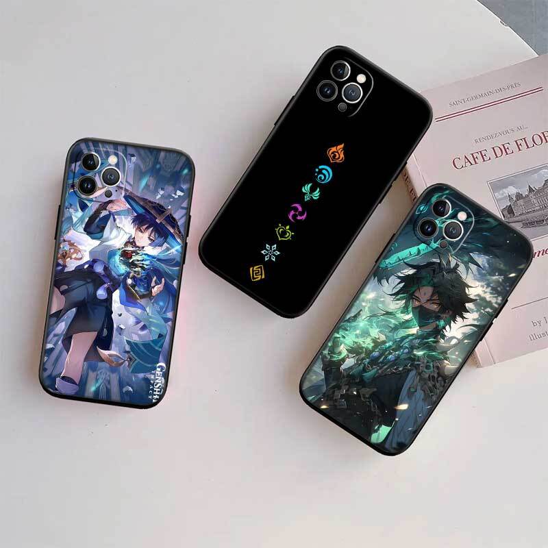 Genshin Impact Phone Case for Redmi Note 12 12S 12C 13 13C 13R 14 14S 14R 14C 11A 13X A3 A3X A4 A5 Pro Max Plus