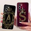 Clear For Oppo Reno 12 Pro 5G Case Luxury Crown A-Z Letters 2D Flat Pattern Soft Phone Case For Oppo Reno 12Pro 5G CPH2629 Cover