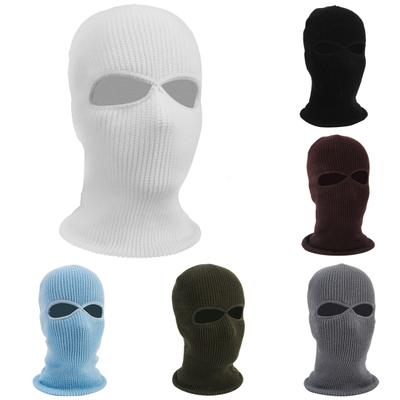 Army Tactical Winter Warm Ski Cycling 2 Hole Balaclava Hood Cap Full Face