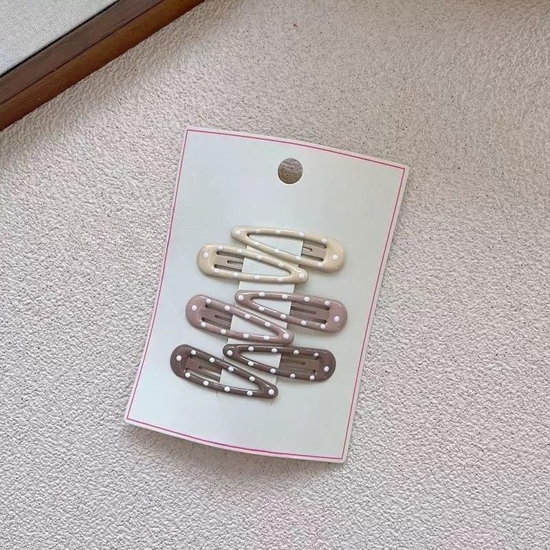 6Pcs/set Fruit Print BB Clip Baby Girls Bangs Side Clip Children's Hairpins Plaid Hair Clips Barrettes Headwear Hair Accessories