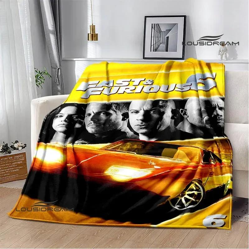 Fast & Furious Print Blanket Picnic blanket blankets for beds Flange Warm blanket Home travel blankets bed linings birthday gift