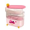 Dustproof Eye Shadow Storage Box Plastic Earrings Ring Box Rotatable Makeup Brush Holder  Vanity