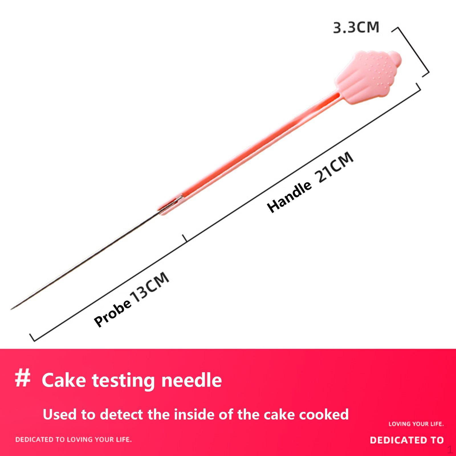 

2x Cake Testers for Baking Doneness Kitchen Auxiliary Tools Testing Pins Stainless Steel