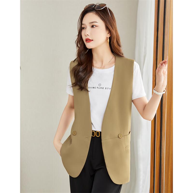 

TERRE BLEUE Женский жилет-пиджак на двух пуговицах XL