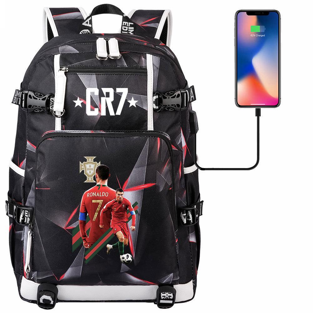 Large Capacity Schoolbag with Shoulder Strap; Student Three-piece Pencil Case Set