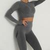 European & American Seamless Long-Sleeve Quick-Dry Yoga Top
