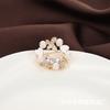 High-end Butterfly Love Brooch, Micro-inlaid Zircon Brooch, European and American Temperament Pearl Pin Clothing Accessories