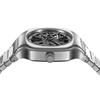 Authorized Distributor D1 Milano Watch SLBJ01 Square Skeleton Gray Depth 37mm Stainless Steel Strap [D1 MILANO] Men's