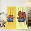 KINGDOM L-LINE F-Friends Throw Soft Flannel Throw Blanket, Lightweight Breathable Summer Nap Blanket For Home Travel Cozy Decor