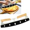 Profesionální kráječ na pizzu z kalené nerezové oceli potravinářské kvality, ruční nůž na pizzu s ochranným krytem