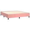 Maison Exclusive - Sommier à lattes de lit avec matelas Rose 180x200 cm Velours