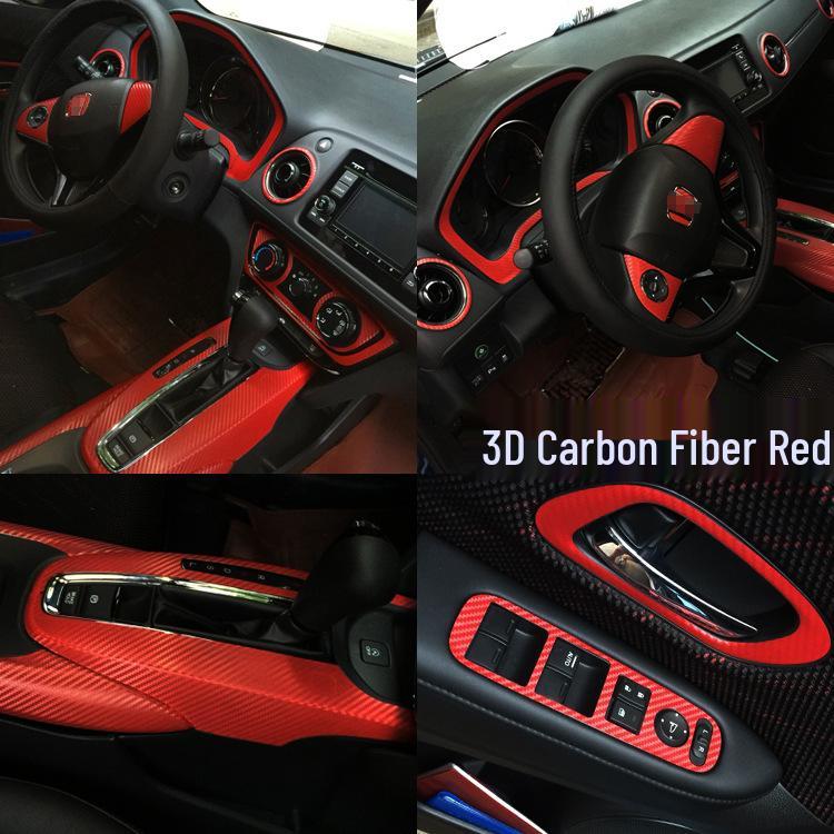 Honda XRV Vezel Gear Shift Console Carbon Fiber Interior Stickers